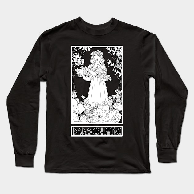 Persephone | Goddess of Spring and Bringer of Death Long Sleeve T-Shirt by Bad Witch